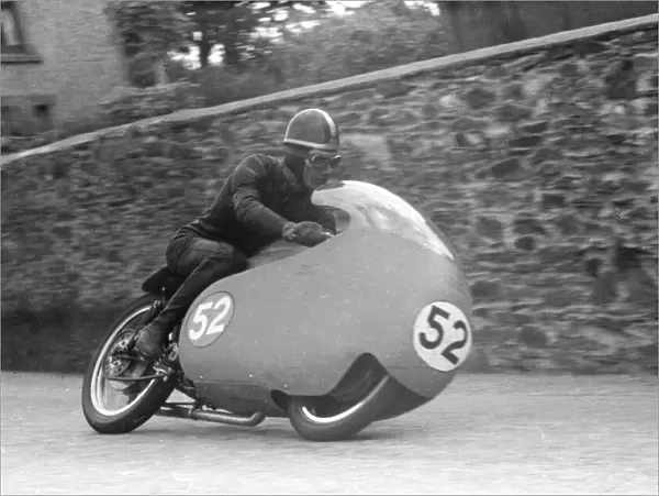 Dickie Dale (Guzzi) 1957 Junior TT