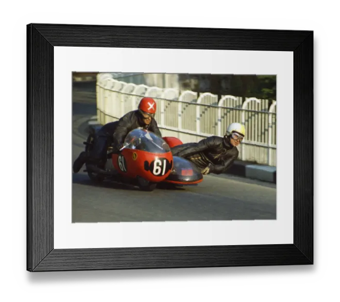 Framed Print : Joe Coxon & W Costelloe (BSA) 1971 750 Sidecar TT Framed Print : Joe Coxon & W Costelloe (BSA) 1971 750 Sidecar TT