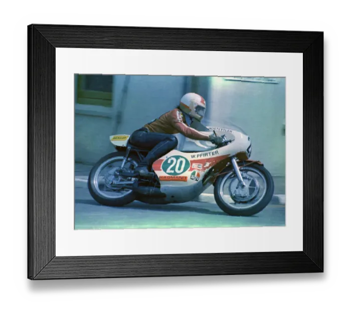 Framed Print : Werner Pfirter (Yamaha) 1972 Lightweight TT Framed Print : Werner Pfirter (Yamaha) 1972 Lightweight TT