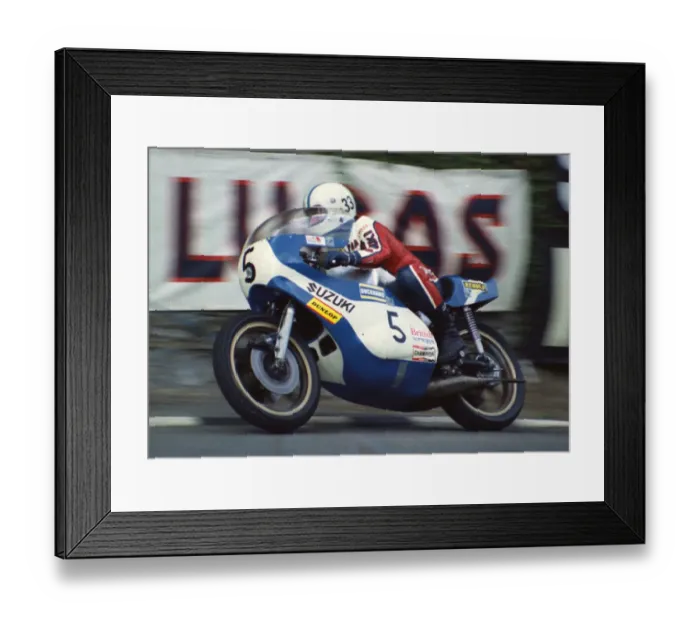 Framed Print : Paul Smart (Suzuki) 1974 Formula 750 TT Framed Print : Paul Smart (Suzuki) 1974 Formula 750 TT