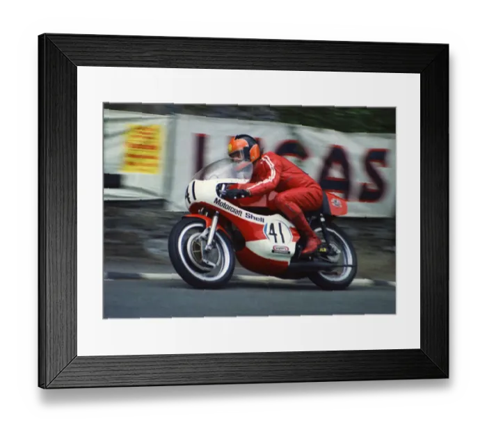 Framed Print : Derek Tierney (Yamaha) 1974 Formula 750 TT Framed Print : Derek Tierney (Yamaha) 1974 Formula 750 TT