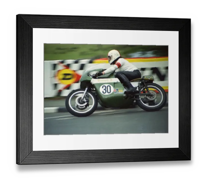 Framed Print : Ernie Pitt (Triumph) 1974 Formula 750 TT Framed Print : Ernie Pitt (Triumph) 1974 Formula 750 TT