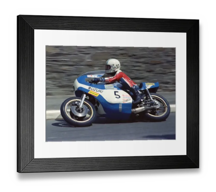 Framed Print : Paul Smart (Suzuki) 1974 Formula 750 TT Framed Print : Paul Smart (Suzuki) 1974 Formula 750 TT