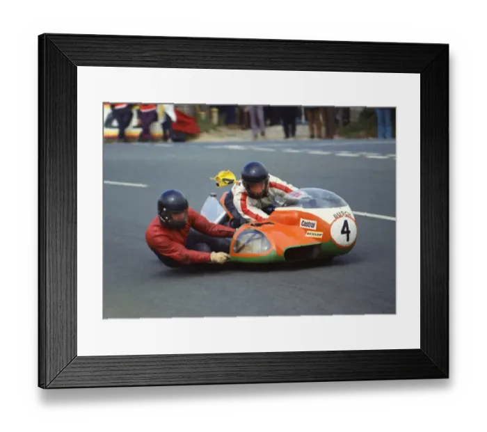 Framed Print : Rolf Steinhausen & Karl Scheurer (Konig) 1974 750sc TT Framed Print : Rolf Steinhausen & Karl Scheurer (Konig) 1974 750sc TT
