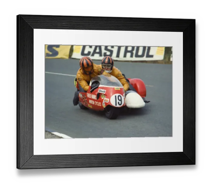 Framed Print : Roy Hanks & Gerald Daniel (BSA) 1974 750 Sidecar TT Framed Print : Roy Hanks & Gerald Daniel (BSA) 1974 750 Sidecar TT