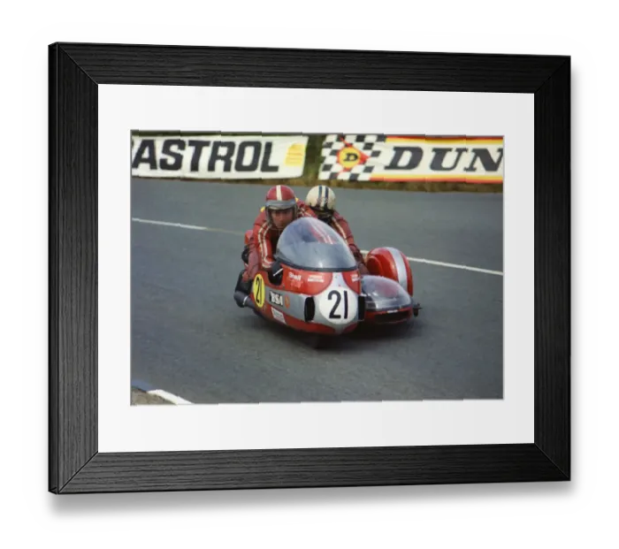 Framed Print : John Barker & Chris Emmins (Devimead BSA) 1974 750 Sidecar TT Framed Print : John Barker & Chris Emmins (Devimead BSA) 1974 750 Sidecar TT