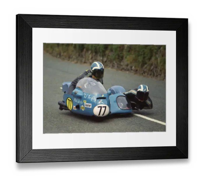Framed Print : Mal White & Phil Oliver (Trifly Weslake) 1974 750 Sidecar TT Framed Print : Mal White & Phil Oliver (Trifly Weslake) 1974 750 Sidecar TT