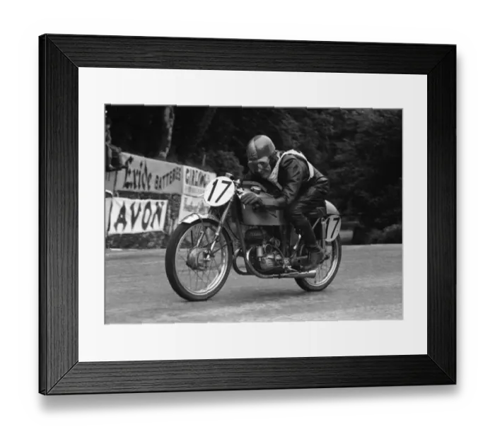 Framed Print : Bert Fruin (EMC Puch) 1955 Ultra Lightweight TT Framed Print : Bert Fruin (EMC Puch) 1955 Ultra Lightweight TT
