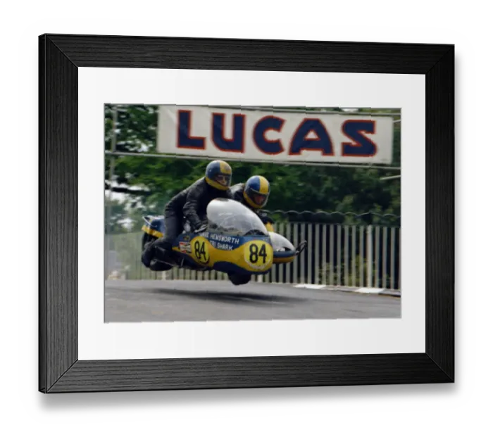 Framed Print : Dave Hemsworth & Jim Johnson (BSA) 1974 750 Sidecar TT Framed Print : Dave Hemsworth & Jim Johnson (BSA) 1974 750 Sidecar TT