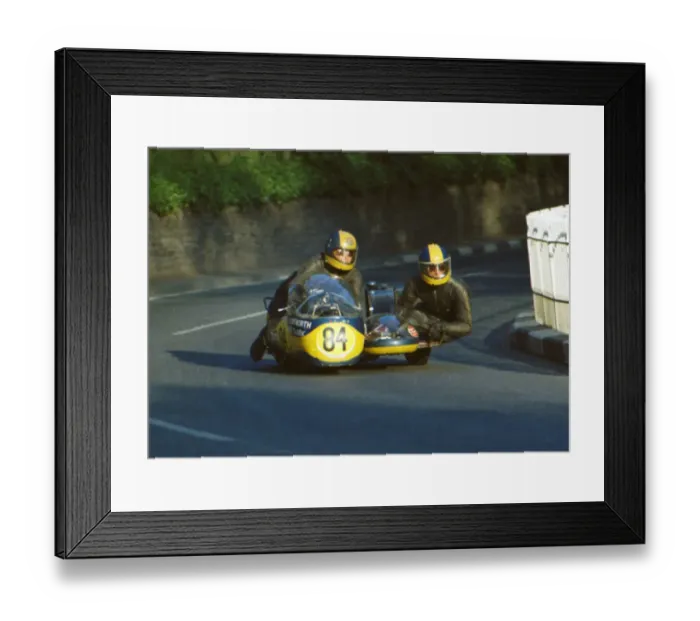 Framed Print : Dave Hemsworth & Jim Johnson (BSA) 1974 750 Sidecar TT Framed Print : Dave Hemsworth & Jim Johnson (BSA) 1974 750 Sidecar TT