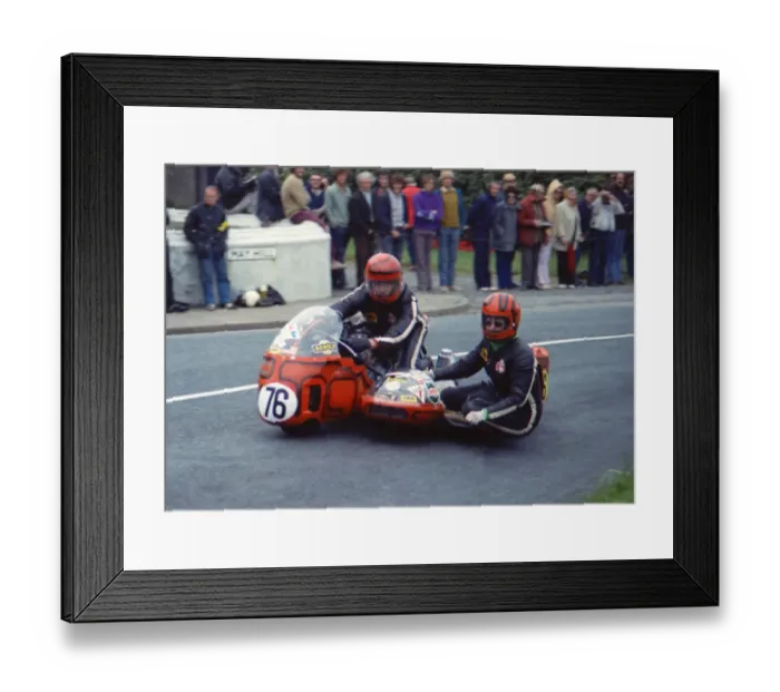 Framed Print : Jo Rocheleau & Alma Rocheleau (MGF BSA) 1974 Sidecar 750 TT Framed Print : Jo Rocheleau & Alma Rocheleau (MGF BSA) 1974 Sidecar 750 TT