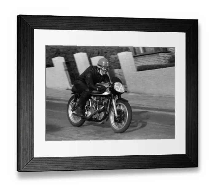 Framed Print : Ian Yeates (Norton) 1957 Junior TT Framed Print : Ian Yeates (Norton) 1957 Junior TT