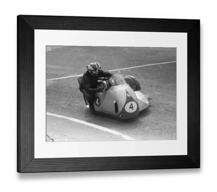 Framed Print : Bill Boddice & Bill Canning (Norton) 1957 Sidecar TT Framed Print : Bill Boddice & Bill Canning (Norton) 1957 Sidecar TT