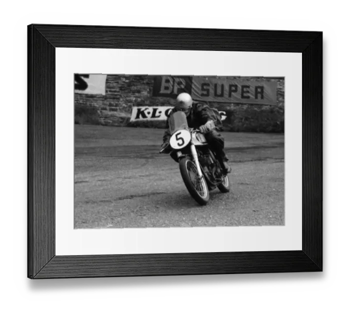 Framed Print : Frank Cope (Norton) 1956 Lightweight TT Framed Print : Frank Cope (Norton) 1956 Lightweight TT