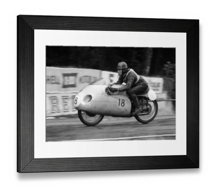 Framed Print : Frank Bartos (CZ) 1956 Lightweight TT Framed Print : Frank Bartos (CZ) 1956 Lightweight TT