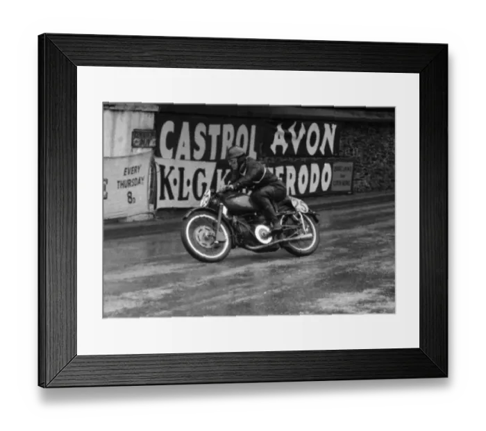 Framed Print : Norman Webb (Guzzi) 1956 Lightweight TT Framed Print : Norman Webb (Guzzi) 1956 Lightweight TT