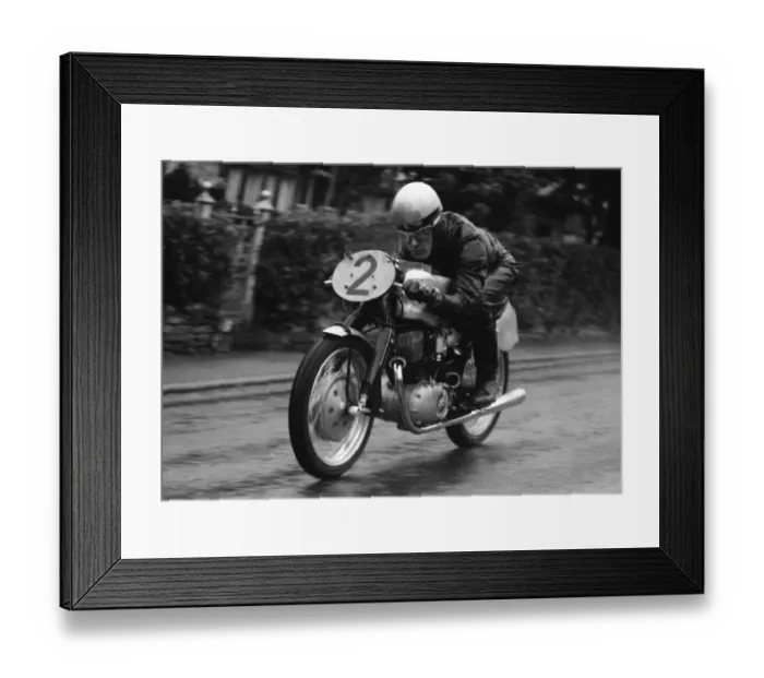 Framed Print : Bill Spence (NSU) 1955 Lightweight TT Framed Print : Bill Spence (NSU) 1955 Lightweight TT
