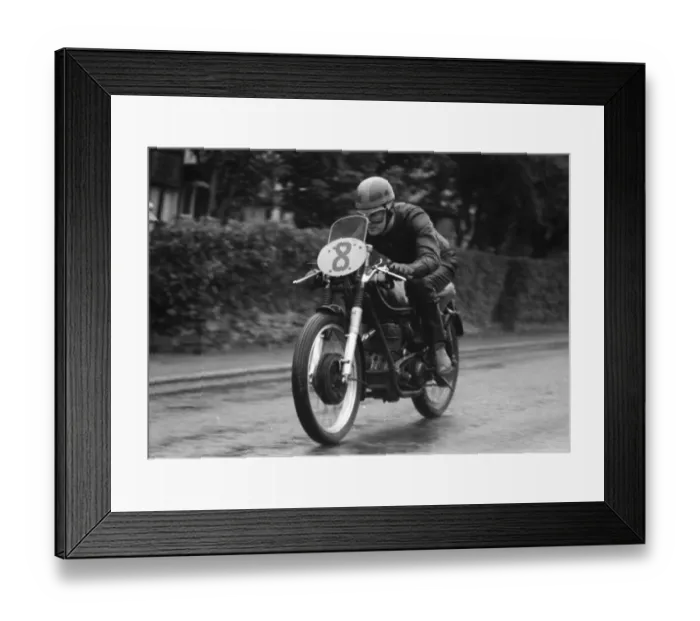 Framed Print : Cliff Ellerby (AJS) 1955 Lightweight TT Framed Print : Cliff Ellerby (AJS) 1955 Lightweight TT