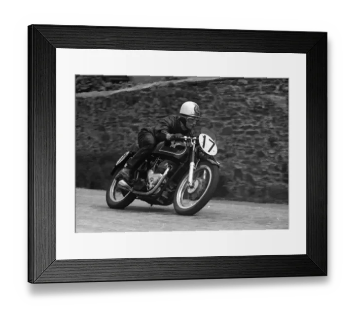 Framed Print : Derek Ennett (Matchless) 1955 Senior TT Framed Print : Derek Ennett (Matchless) 1955 Senior TT