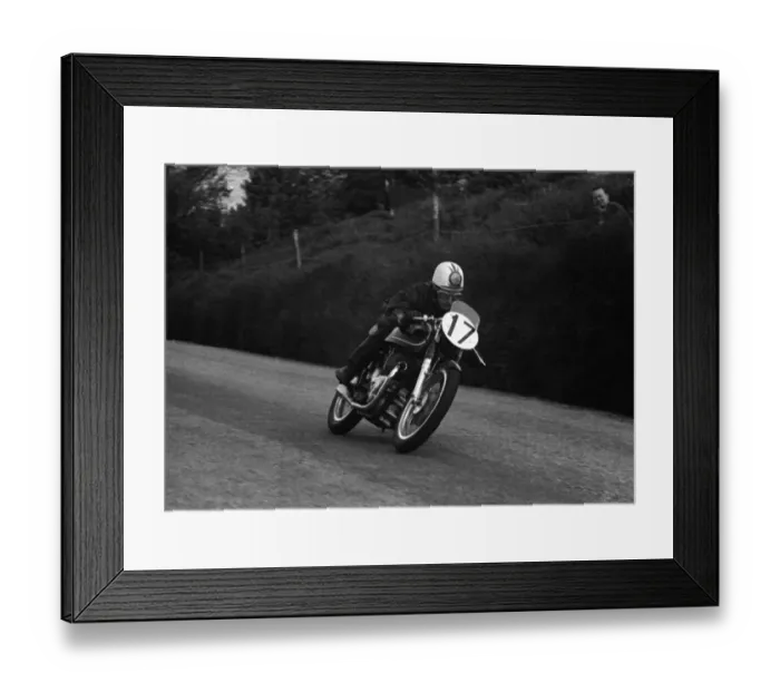 Framed Print : Derek Ennett (Matchless) 1955 Senior TT Framed Print : Derek Ennett (Matchless) 1955 Senior TT