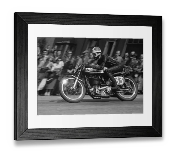 Framed Print : Dave Chadwick (Norton) 1955 Senior TT Framed Print : Dave Chadwick (Norton) 1955 Senior TT