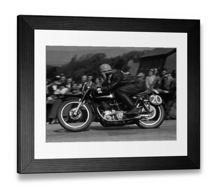 Framed Print : Ken Tostevin (Matchless) 1955 Senior TT Framed Print : Ken Tostevin (Matchless) 1955 Senior TT
