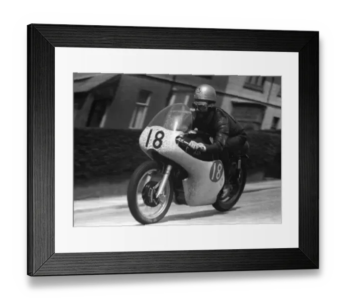 Framed Print : Jack Ahearn (AJS) 1958 Junior TT Framed Print : Jack Ahearn (AJS) 1958 Junior TT