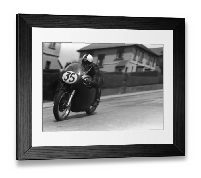 Framed Print : Geoff Tanner (Norton) 1958 Junior TT Framed Print : Geoff Tanner (Norton) 1958 Junior TT
