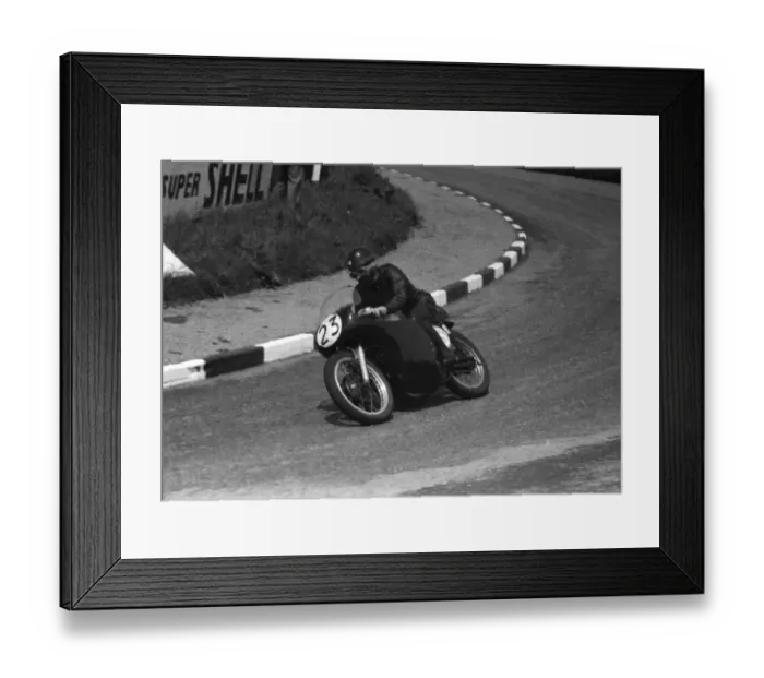 Framed Print : Peter Pawson (Norton) 1958 Junior TT Framed Print : Peter Pawson (Norton) 1958 Junior TT
