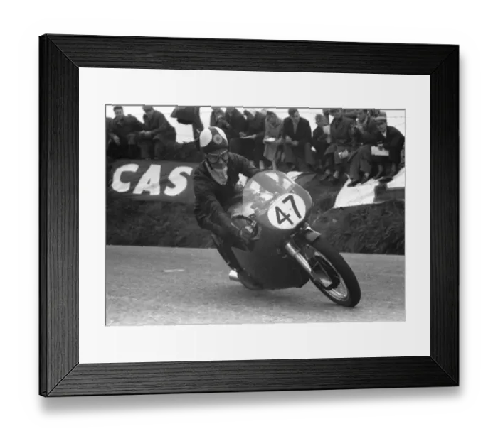Framed Print : Geoff Tanner (Norton) 1958 Senior TT Framed Print : Geoff Tanner (Norton) 1958 Senior TT