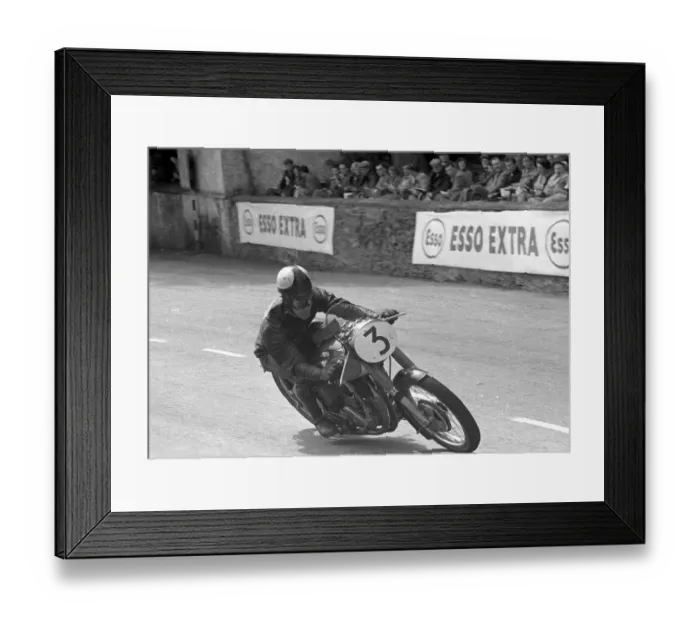 Framed Print : Geoff Tanner (Norton) 1954 Junior Clubman TT Framed Print : Geoff Tanner (Norton) 1954 Junior Clubman TT