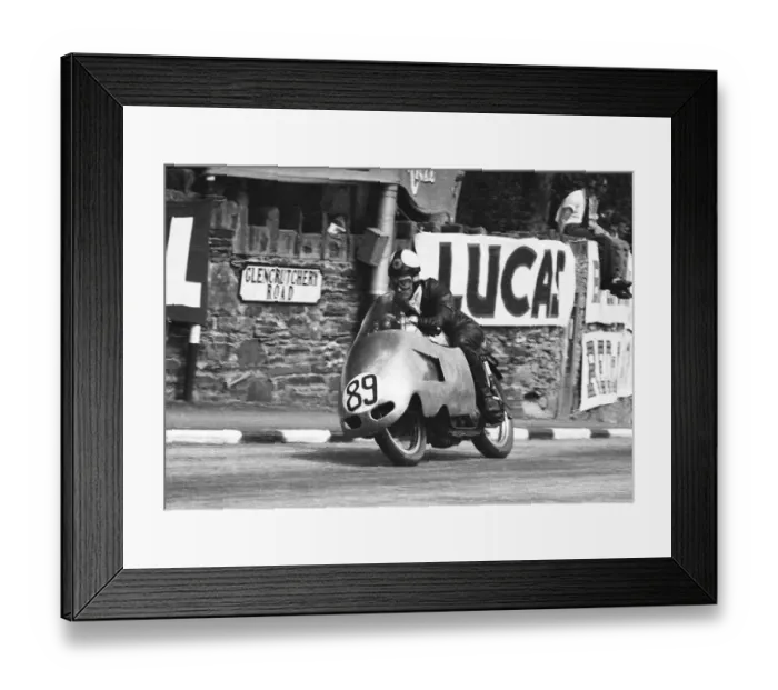 Framed Print : Geoff Tanner (Norton) 1957 Senior TT Framed Print : Geoff Tanner (Norton) 1957 Senior TT