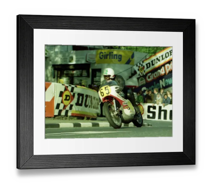 Framed Print : Elmer McCabe (Yamaha) 1976 Senior TT Framed Print : Elmer McCabe (Yamaha) 1976 Senior TT