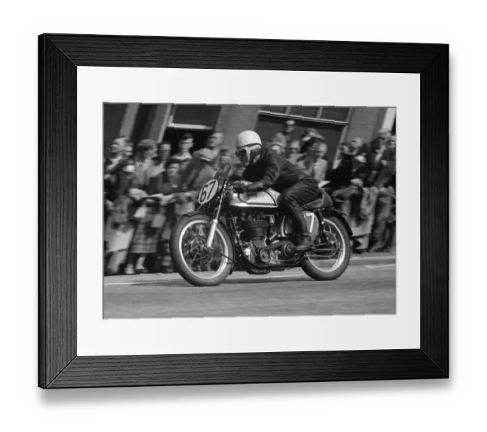 Framed Print : Percy Tait (Norton) 1955 Senior TT Framed Print : Percy Tait (Norton) 1955 Senior TT