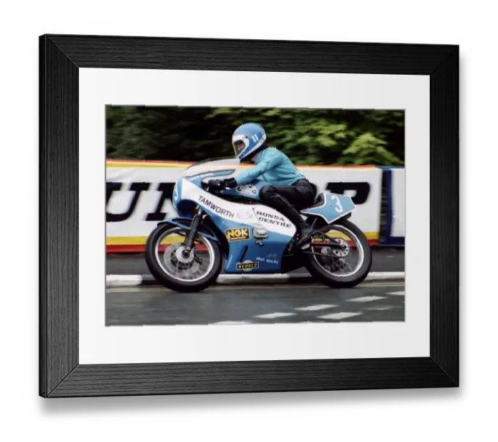 Framed Print : Dave Mason (Honda) 1980 Formula Two TT