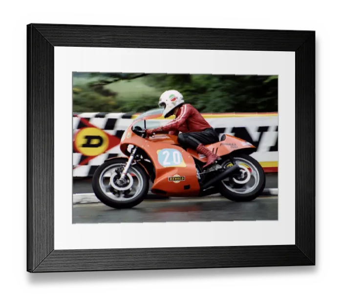 Framed Print : Pete Davies (Laverda) 1980 Formula Two TT Framed Print : Pete Davies (Laverda) 1980 Formula Two TT