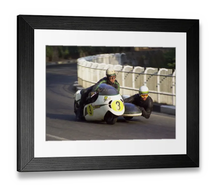 Framed Print : Peter Brown & Fred Holden (BSA) 1971 750 Sidecar TT Framed Print : Peter Brown & Fred Holden (BSA) 1971 750 Sidecar TT