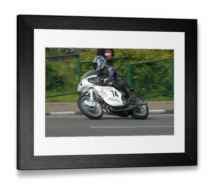 Framed Print : Mike Hose (Ariel) 2007 Lightweight Classic Manx Grand Prix