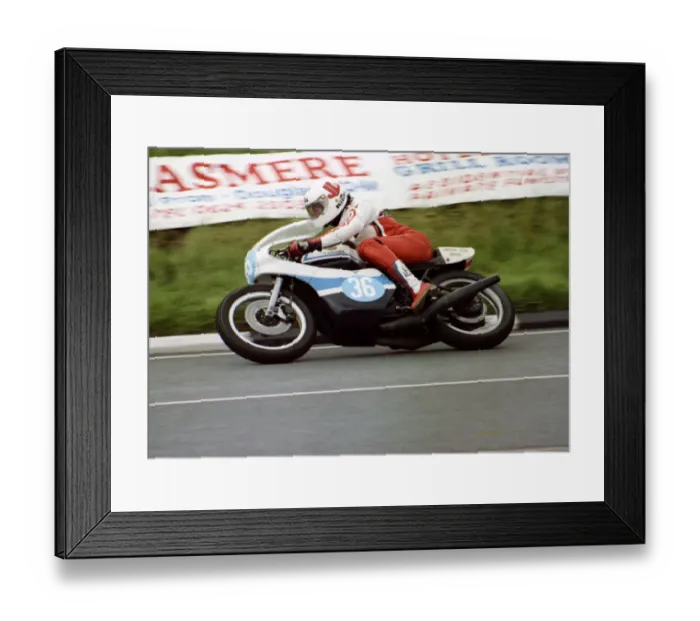 Framed Print : Rob Claude (Yamaha) 1981 Formula 2 TT Framed Print : Rob Claude (Yamaha) 1981 Formula 2 TT