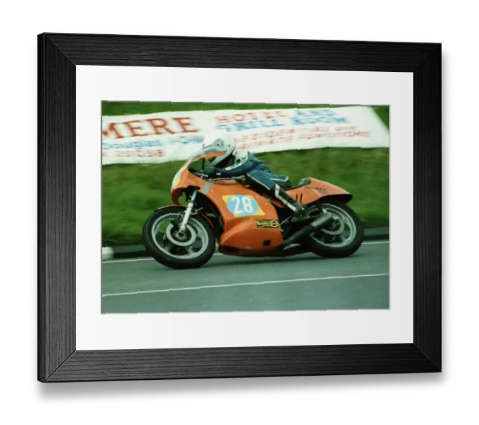 Framed Print : Mick Hunt (Laverda) 1981 Formula 2 TT