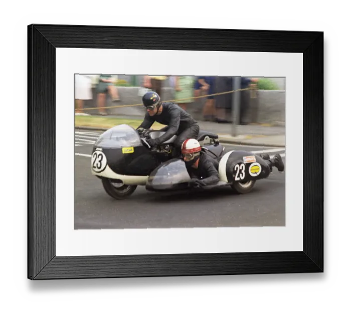 Framed Print : Derek Yorke & T Poole (Triton) 1970 500 Sidecar TT Framed Print : Derek Yorke & T Poole (Triton) 1970 500 Sidecar TT