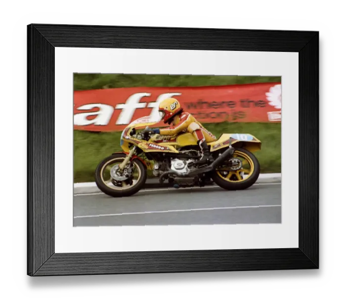 Framed Print : Eddie Roberts (Ducati) 1981 Formula 2 TT Framed Print : Eddie Roberts (Ducati) 1981 Formula 2 TT