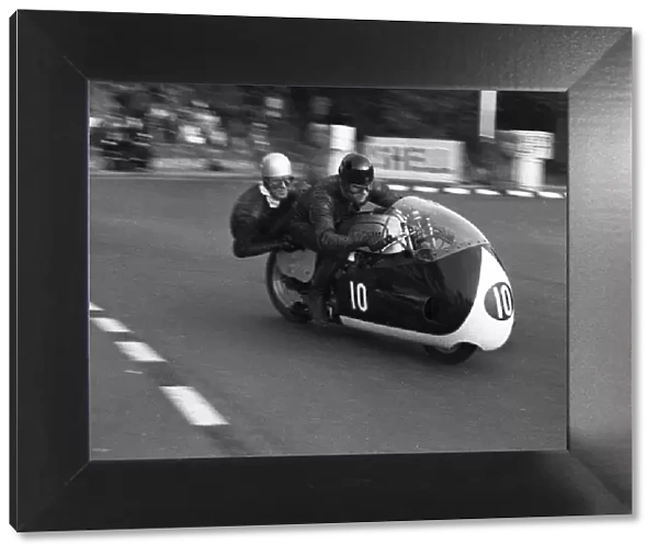 Derek Yorke & John Chisnall (Triton) 1966 Sidecar TT