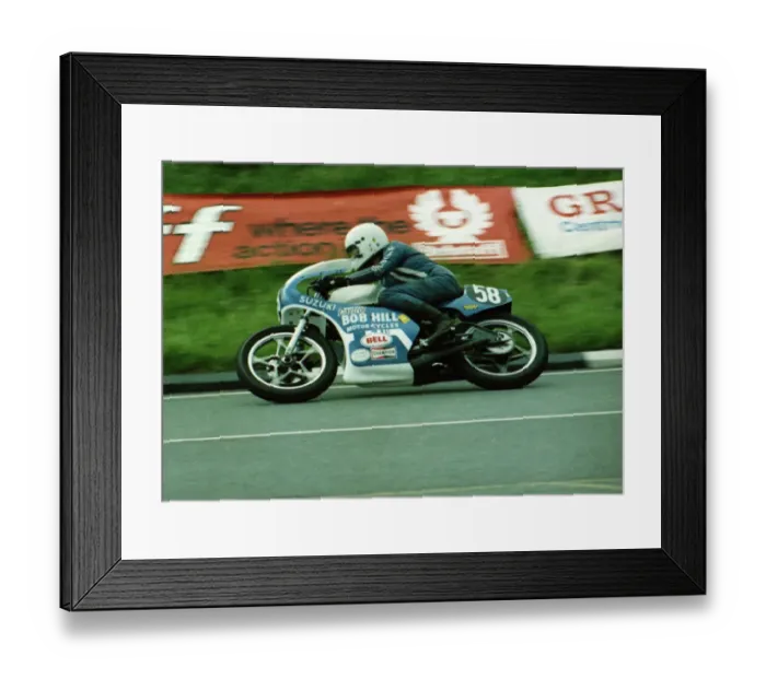 Framed Print : Dick Hunter (Suzuki) 1981 Formula 3 TT Framed Print : Dick Hunter (Suzuki) 1981 Formula 3 TT