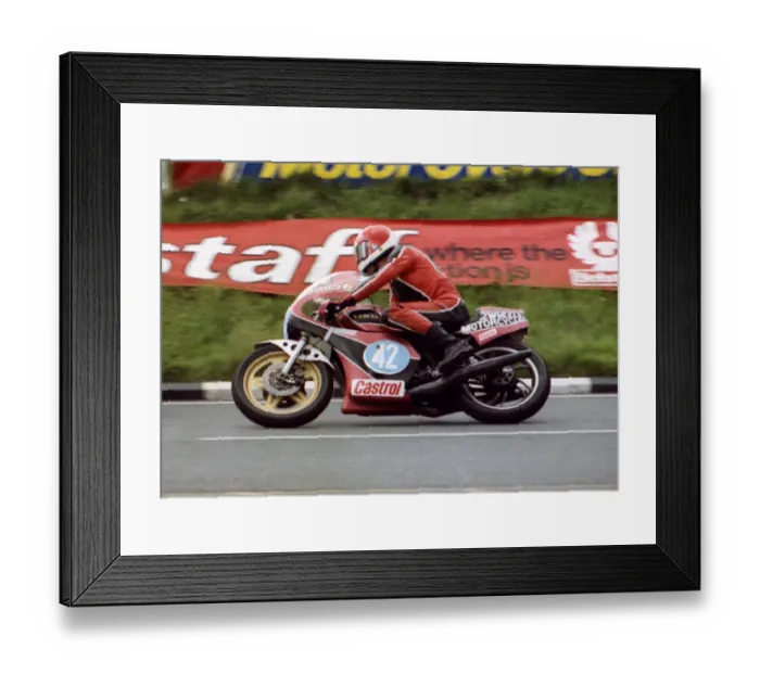 Framed Print : Eric Galbraith (Yamaha) 1981 Formula 2 TT Framed Print : Eric Galbraith (Yamaha) 1981 Formula 2 TT