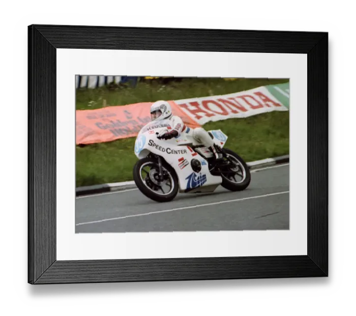Framed Print : Hermann Fuleda (Yamaha) 1981 Formula 2 TT Framed Print : Hermann Fuleda (Yamaha) 1981 Formula 2 TT
