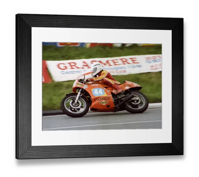 Framed Print : Pete Davies (Laverda) 1981 Formula 2 TT Framed Print : Pete Davies (Laverda) 1981 Formula 2 TT