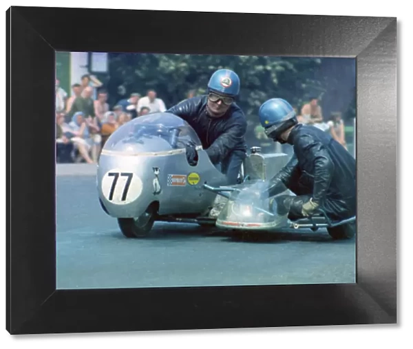 Keith Griffin & Malcolm Sharrocks (SG Triumph) 1970 500 Sidecar TT