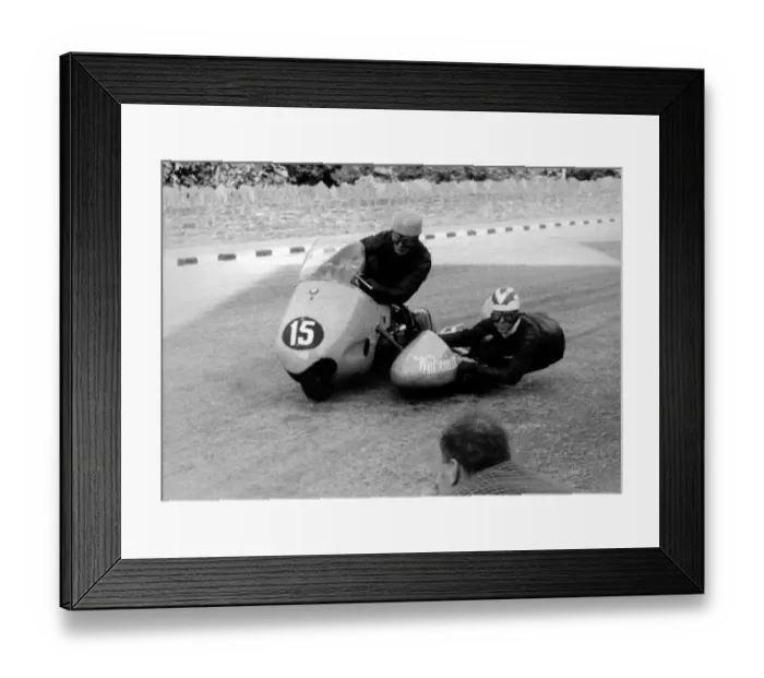 Framed Print : Bill Beevers & John Chisnall (BMW) 1960 Sidecar TT Framed Print : Bill Beevers & John Chisnall (BMW) 1960 Sidecar TT