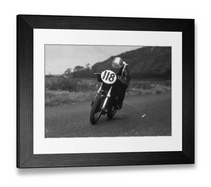 Framed Print : Dave Chadwick (Norton) 1954 Scarborough Framed Print : Dave Chadwick (Norton) 1954 Scarborough